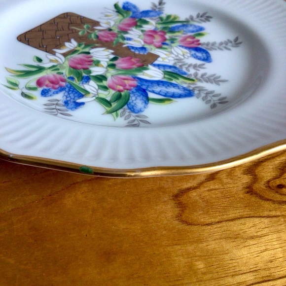 Vintage RFB for Tastesetter Golden Bouquet Plates - Set of 2 - Picture 6 of 10